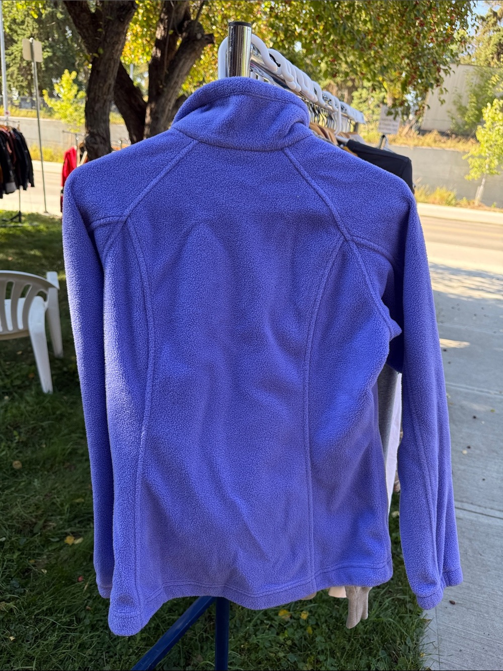 Columbia Women’s Purple Full‑Zip Teddy Fleece Jacket - Picture 3 of 3